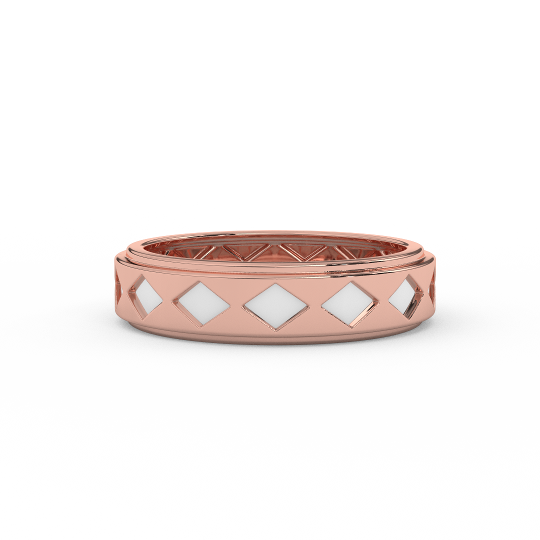 Timeless Elegance Men's Band In 14kt Gold - Fehu Jewels