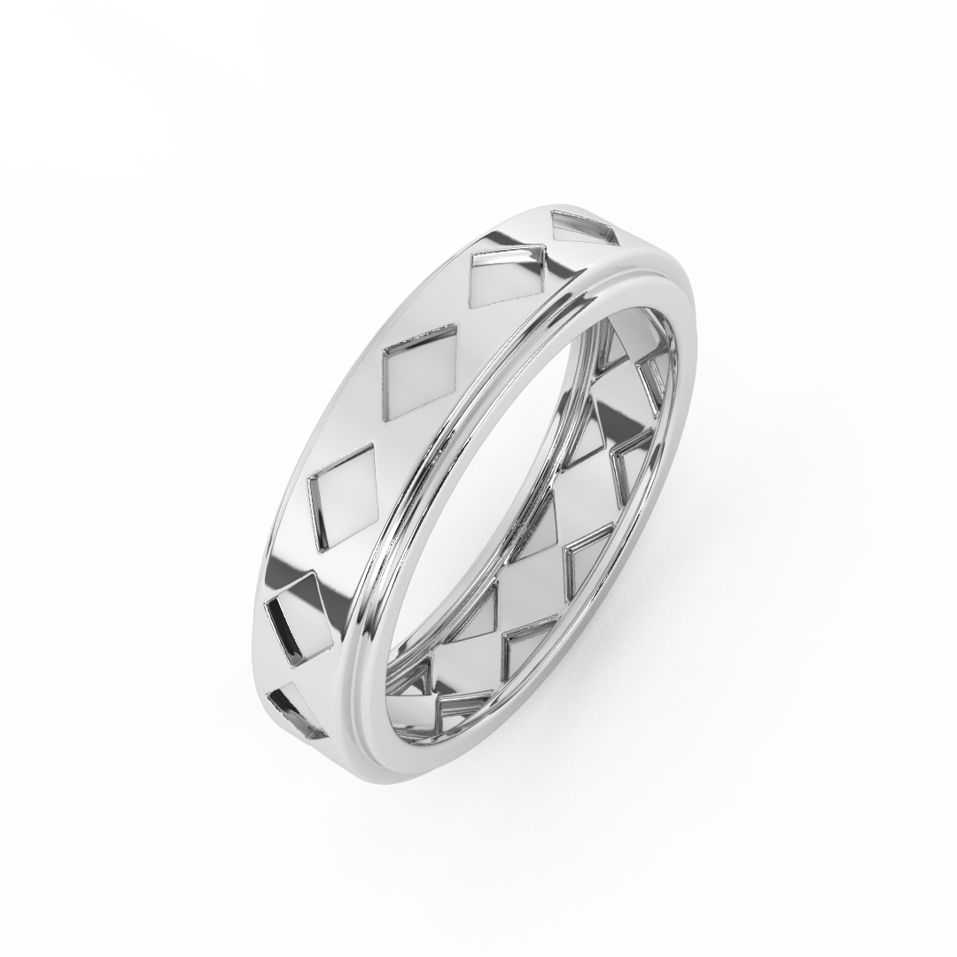 Timeless Elegance Men's Band In 14kt Gold - Fehu Jewels