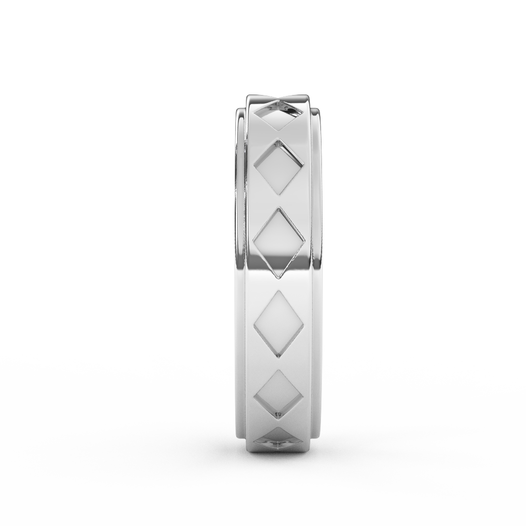 Timeless Elegance Men's Band In 14kt Gold - Fehu Jewels