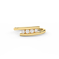 1/4 Cttw Certified Diamond Four-Stone Bypass Ring In 14kt Gold