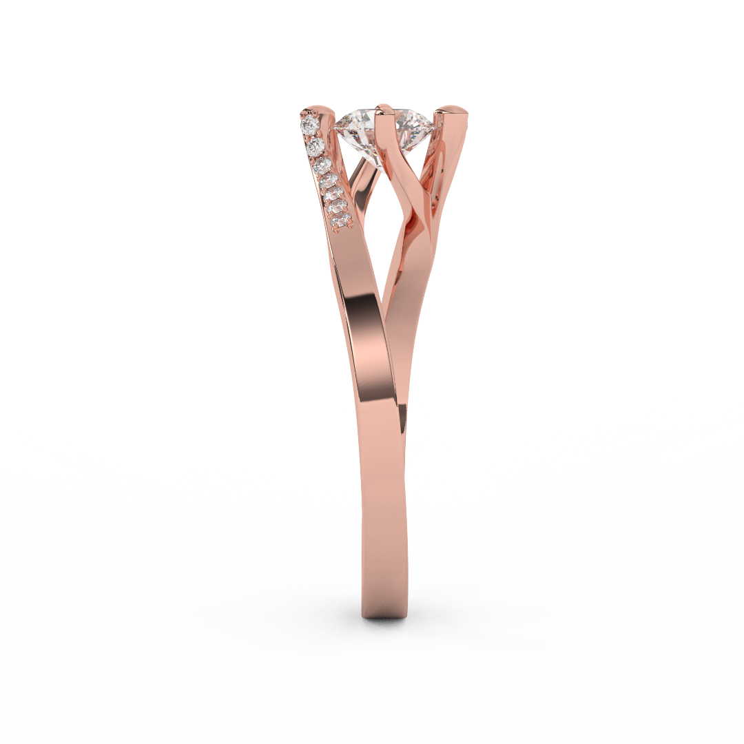 4/7 Cttw Certified Diamond Ring In 14kt Gold - Fehu Jewels