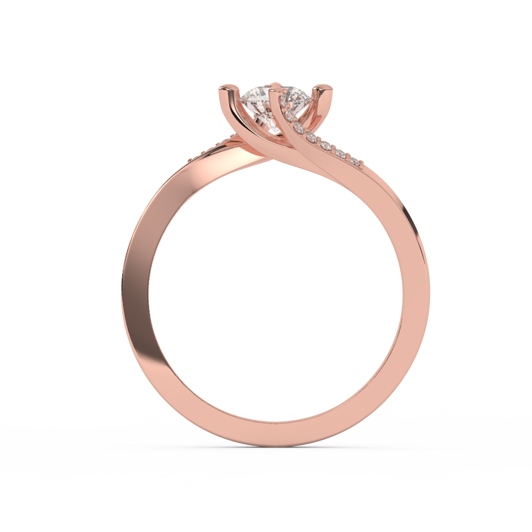 4/7 Cttw Certified Diamond Ring In 14kt Gold - Fehu Jewels