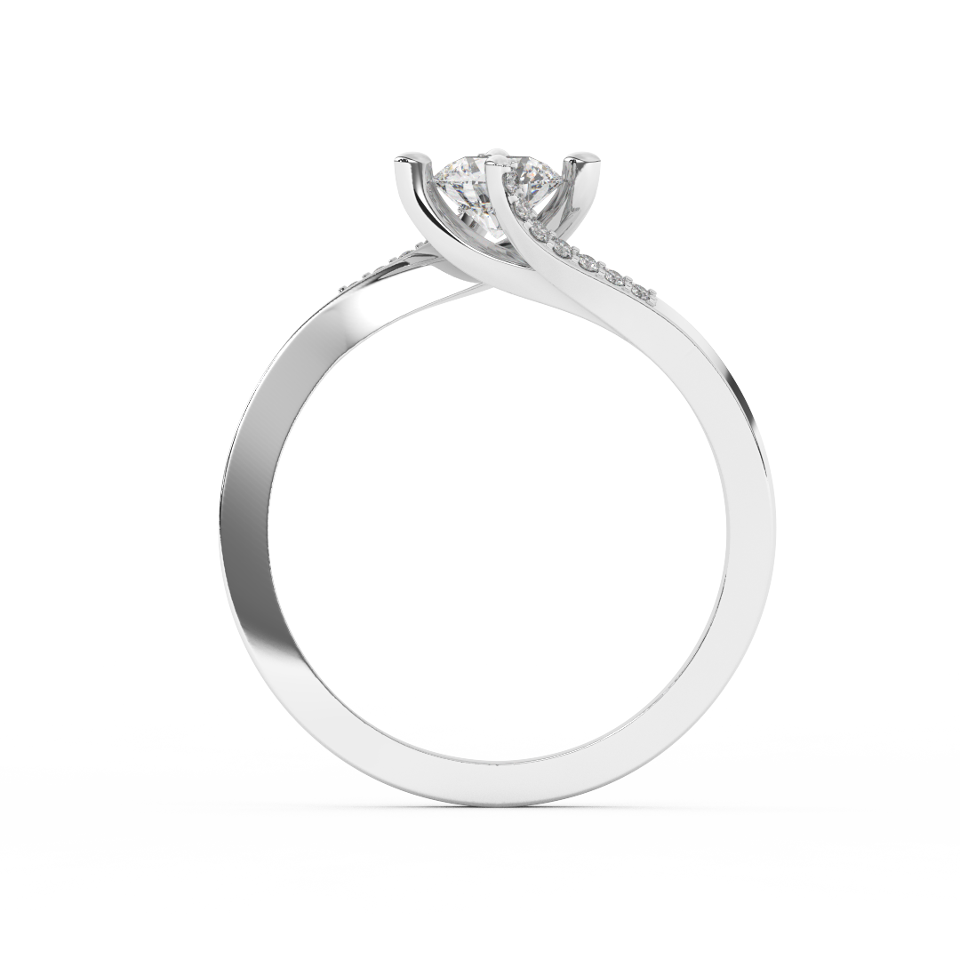 4/7 Cttw Certified Diamond Ring In 14kt Gold - Fehu Jewels