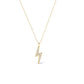 0.50 Carat Diamond Lightning Bolt Thunder Pendant Necklace | 14KT Gold