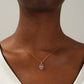 0.5 Carat Natural Diamond Hamsa Hand Necklace for Women | 14KT Gold