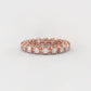 Certified Natural 1 2/5 Cttw Vittore Design Eternity Band In 14kt Gold