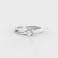 Delicate 2/7 Carat Certified Diamond Solitaire Engagement Ring