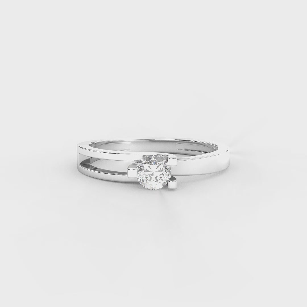 0.29 Carat Diamond Solitaire Engagement Ring for Men | Crafted in 14KT Gold