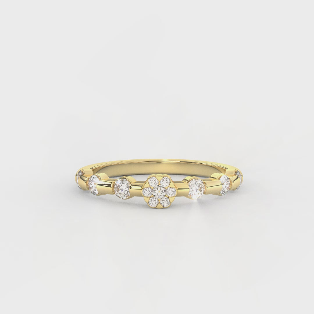 0.43 Carat Diamond Wedding Ring for Women | Crafted in 14KT Gold