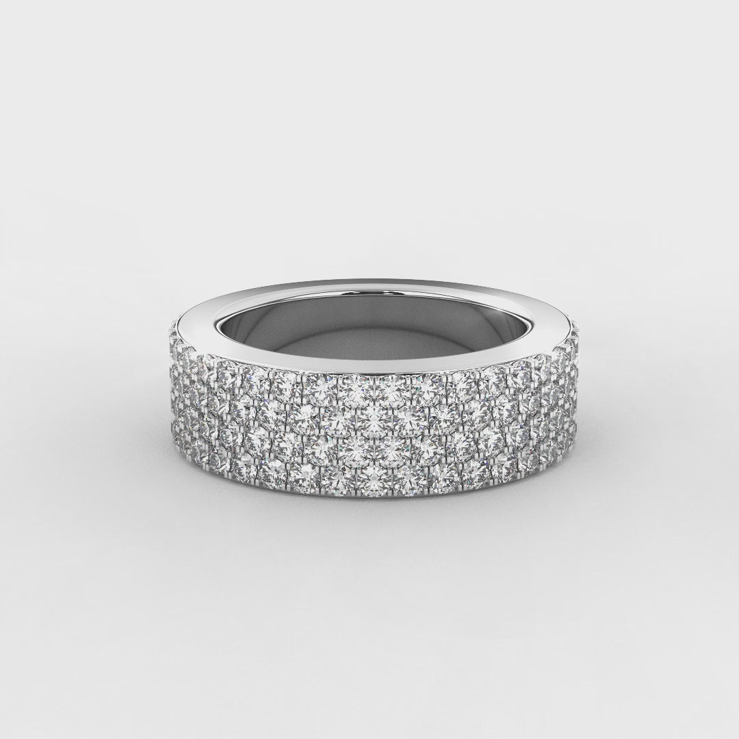3.00 Carat Natural Diamond Eternity Band | Crafted in 14KT Gold