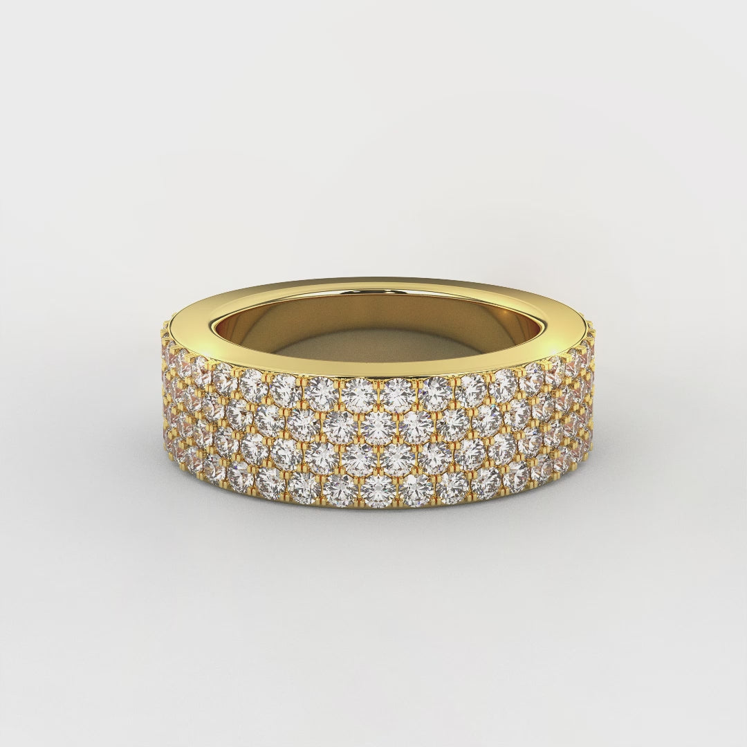 3.00 Carat Natural Diamond Eternity Band | Crafted in 14KT Gold
