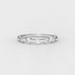 2/5 Cttw Certified Diamond Delicate Seven Stone Band In 14kt Gold