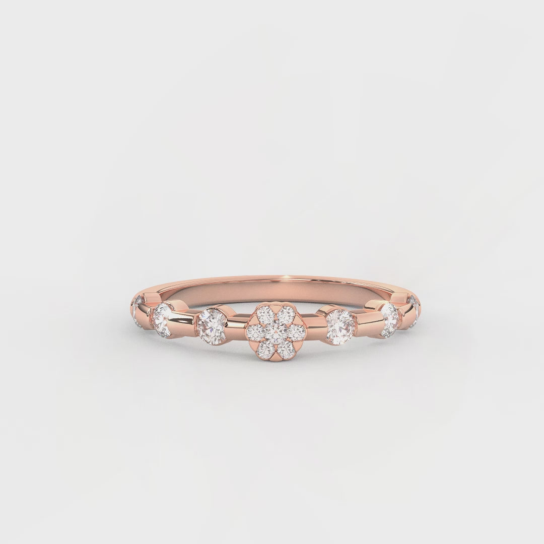 0.43 Carat Diamond Wedding Ring for Women | Crafted in 14KT Gold