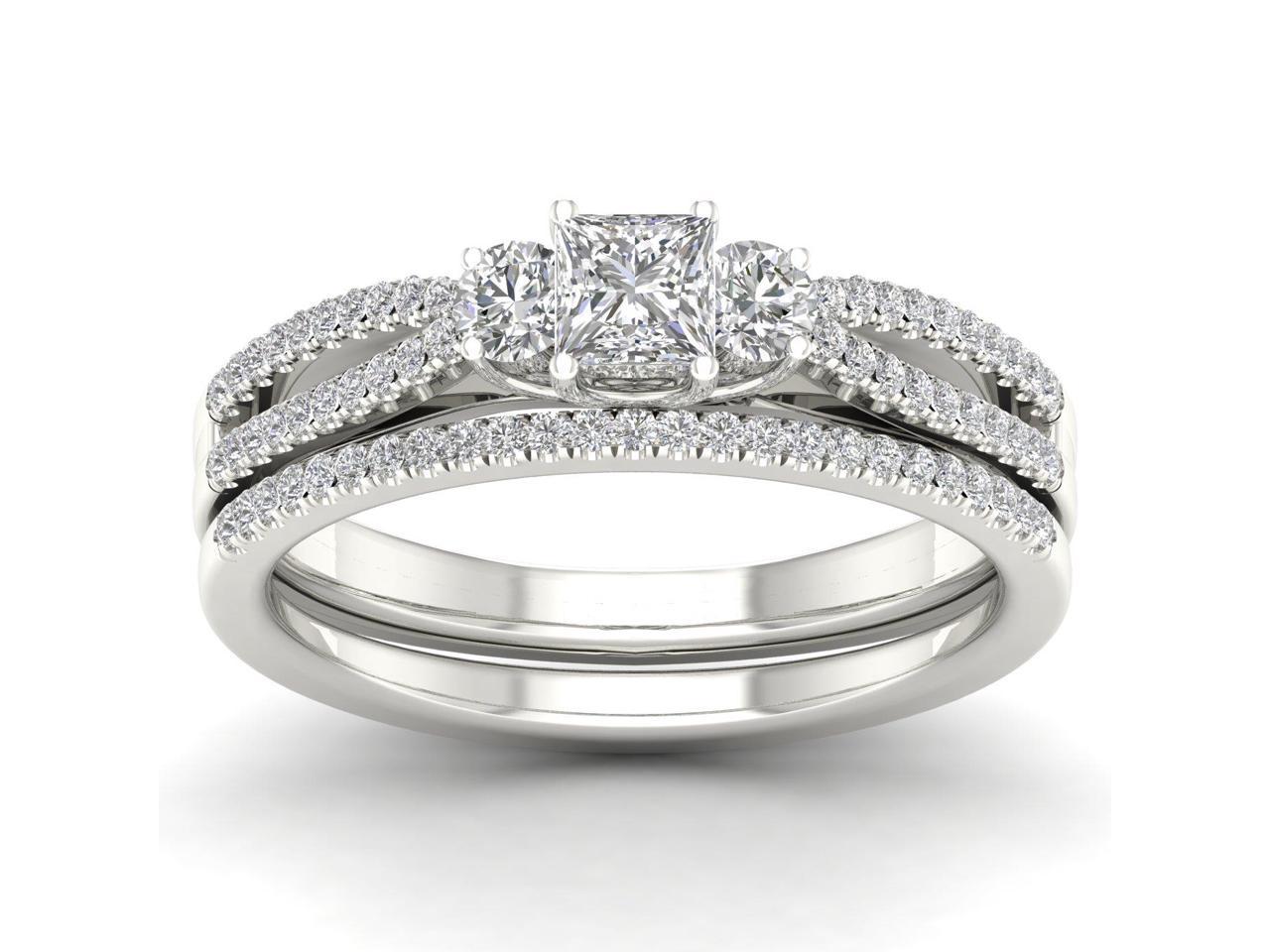 Designer Engagement Ring with 5/8Ct Diamonds