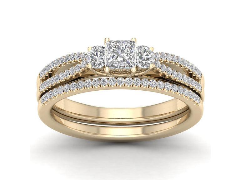 Designer Engagement Ring with 5/8Ct Diamonds