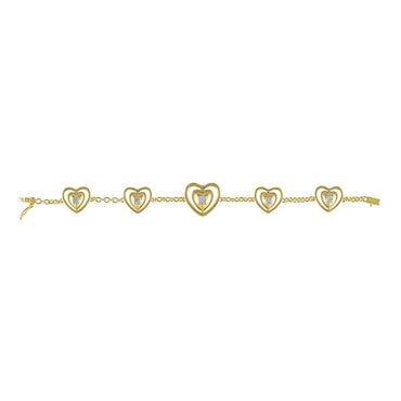Heart Bracelet for Women yellow gold
