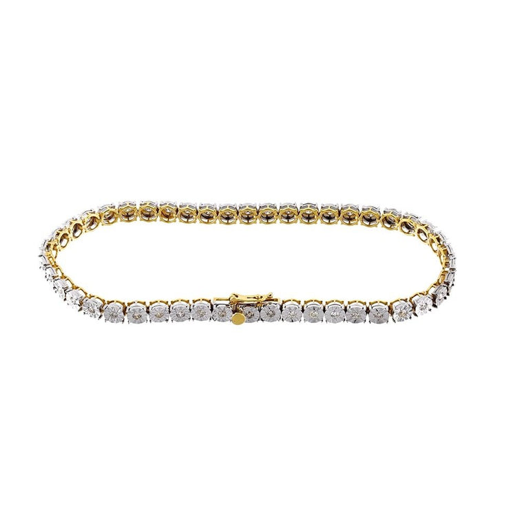 Diamond Tennis Bracelet 1.41Cts. Sparkling Round Diamonds