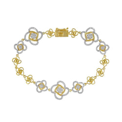 Unique Diamond Bracelet for Women yellow gold
