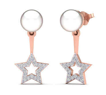 Star Diamond Earring by Fehu Jewel