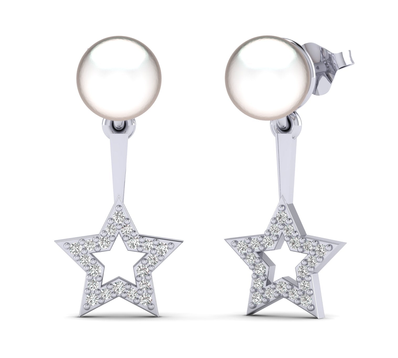 Star Diamond Earring by Fehu Jewel