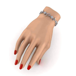 Music Charm Bracelet for Women 0.91ct Diamond 10k Gold by Fehu Jewel