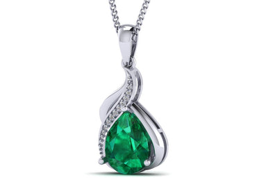Pear Diamond shape women pendant