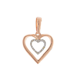 Rose Double Heart Necklace for women