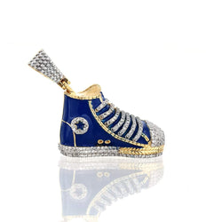 5/8 Cts. Diamond Converse Sneaker Enamel Charm Pendant by Fehu Jewel