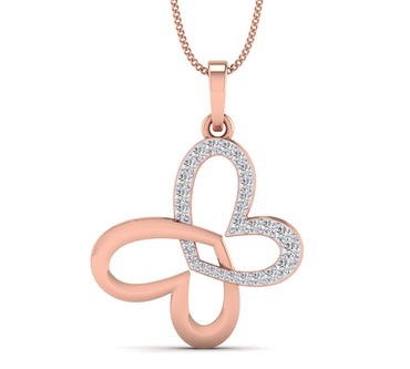 Rose gold Love At First Heart Sight Pendant