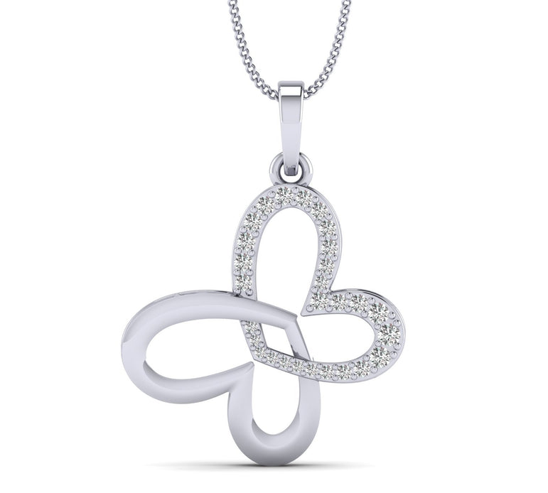 White gold Love At First Heart Sight Pendant