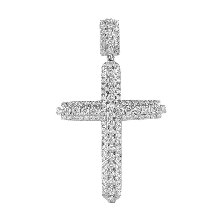 Diamond Cross Pendant white gold