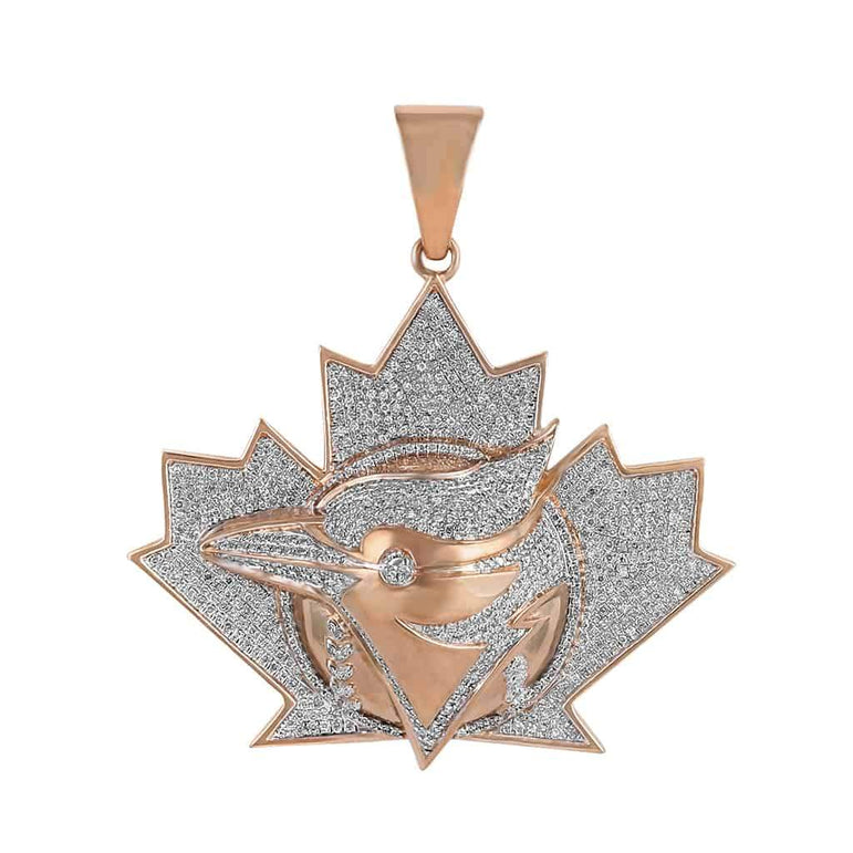 Maple Leaf German Eagle Pendant rose gold