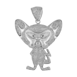 Pinky and The Brain Pendant white gold