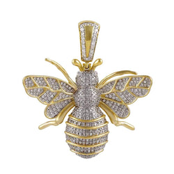 Honey Bee Pendant Necklace yellow gold