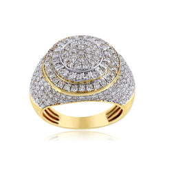Iced Out Men's 2.31 Cts. Round Cut Diamond Ring By Fehu Jewel