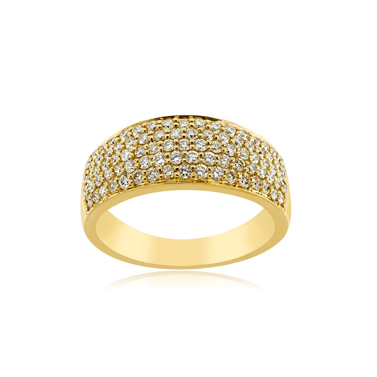 Yellow Gold 1.49 Ct.  Natural Diamond Ring