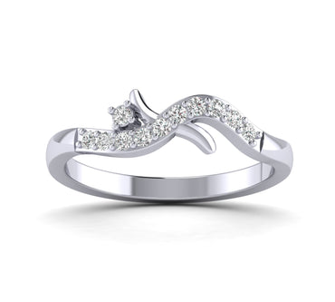 Fehu Jewel Bridal Halo Ring Set With 1/5ct Natural Diamonds.