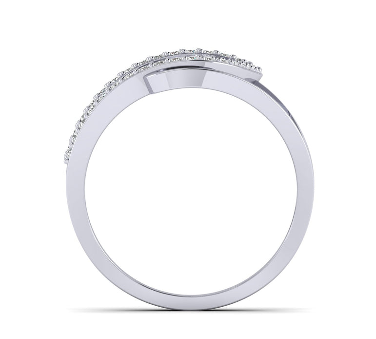 1/3Ct Natural Diamonds Halo Engagement Ring By Fehu Jewel