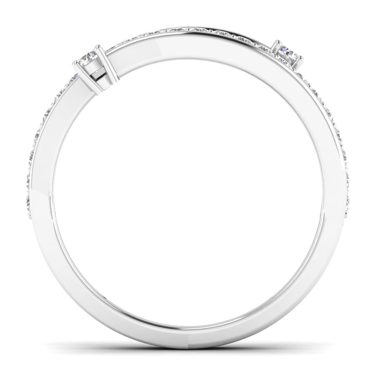 Fehu Jewel Bridal Halo Ring Set With 1/3ct Natural Diamonds.