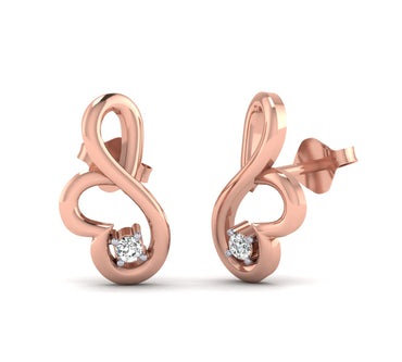 1/10CT Round Diamond Earring by fehu jewel