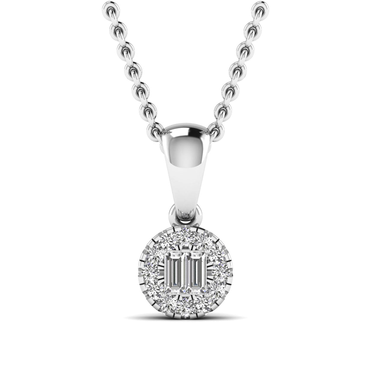 1/6 CT.WT Diamond Pendant For Women By FEHU